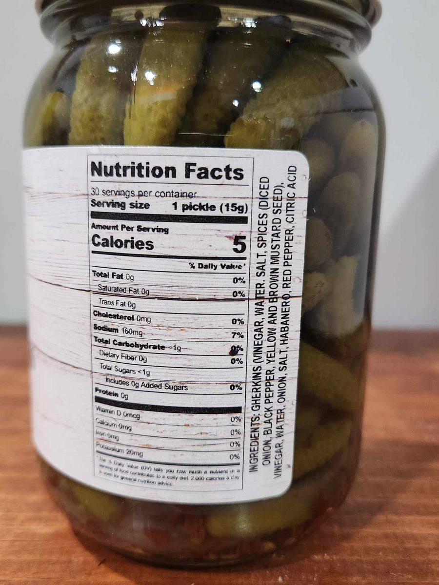 Thick 'n Spicy Gherkin Pickles 16 oz – Corey's Pickles