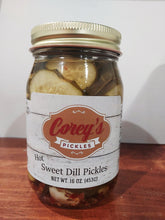 Load image into Gallery viewer, Hot &amp; Sweet Dill Pickles 16 oz