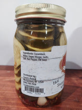 Load image into Gallery viewer, Hot &amp; Sweet Dill Pickles 16 oz
