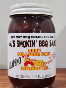 Al's Smokin' BBQ Sauce Jalapeno 16 oz