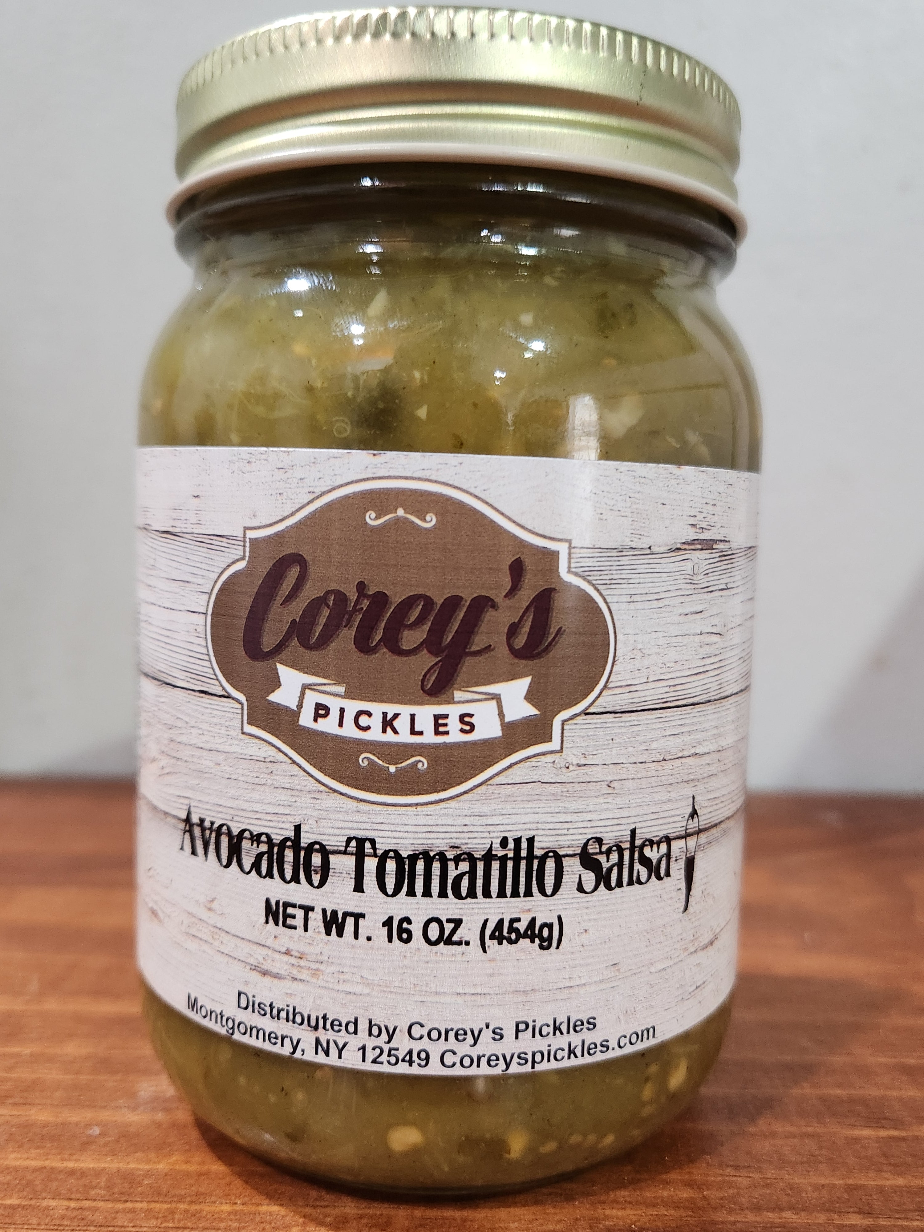 Avocado Tomatillo Salsa 16 oz – Corey's Pickles
