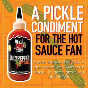 Devil Dave's Dilly Pepper & Pickle Brine Hot Sauce 10 oz