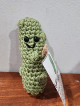 Load image into Gallery viewer, Emotional Support Pickle Hand Crocheted