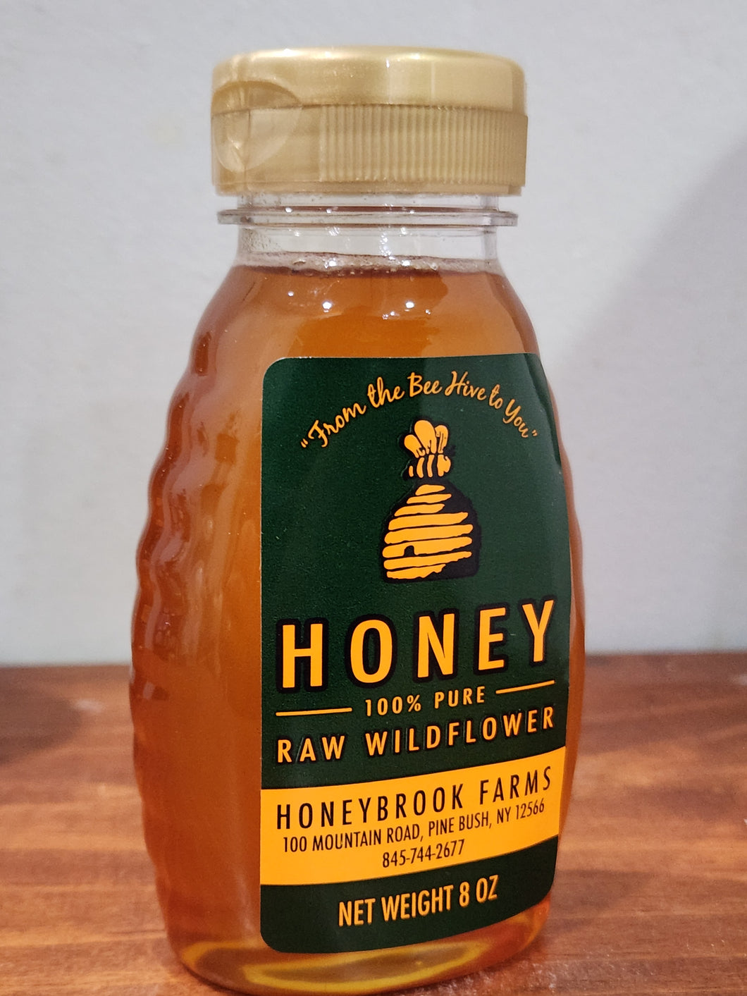 Honeybrook Farms Local Wildflower Pure Raw Honey Hudson Valley 8 oz