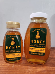 Honeybrook Farms Local Wildflower Pure Raw Honey Hudson Valley 8 oz
