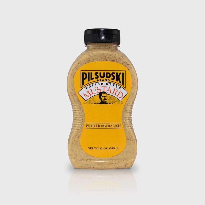 Pilsudski Mustard Polish Style With Horseradish 12 oz