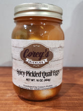 Load image into Gallery viewer, Spicy Pickled Quail Eggs 16 oz