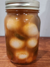 Load image into Gallery viewer, Spicy Pickled Quail Eggs 16 oz