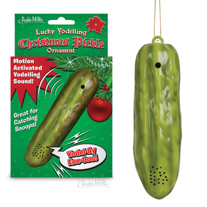 Lucky Christmas Tree Yodelling Pickle Ornament Traditional